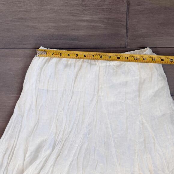 CP Shades White Lightweight Long Skirt Size L - Picture 6 of 8